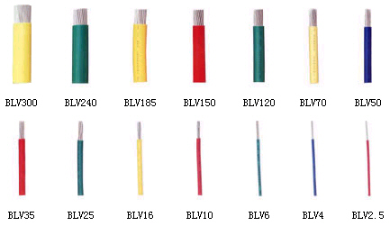 軟線BV、BLV、BVR、BVV、BLVV、BVVB、BLVVB、BV105